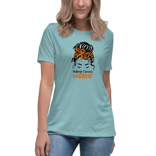 Kidney Cancer Women's Warrior Tee - JohnVsGBMHeather Blue LagoonS