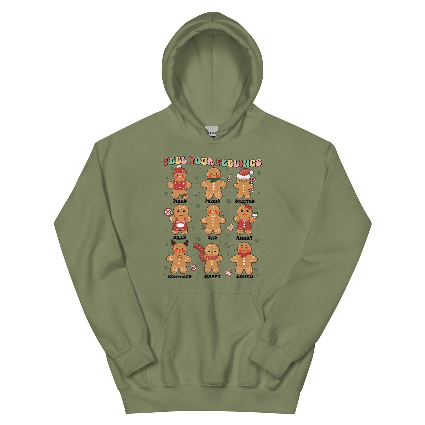 Let Your Feelings Hoodie - JohnVsGBMMilitary GreenS