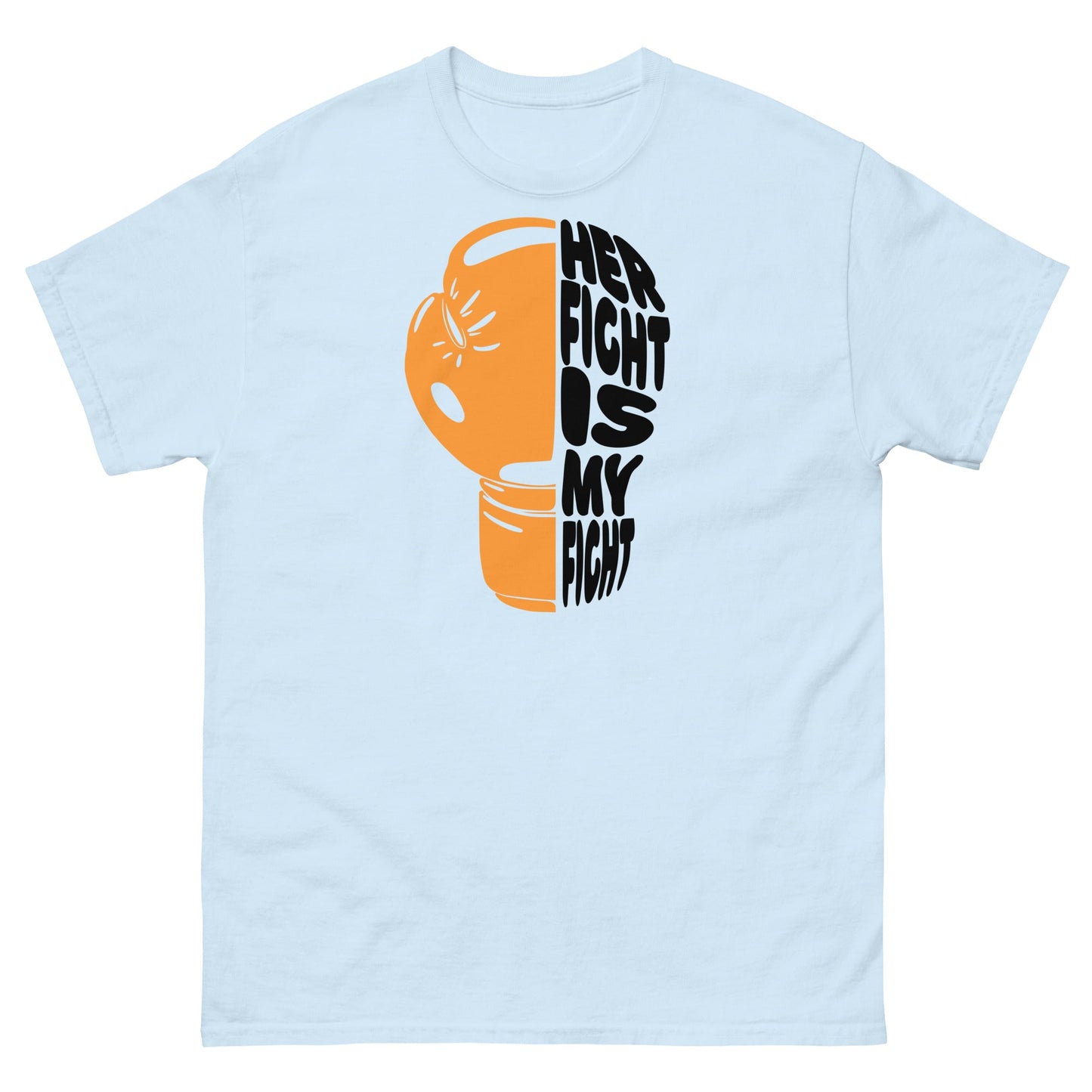 Leukemia Boxer Glove Tee - JohnVsGBMLight BlueS