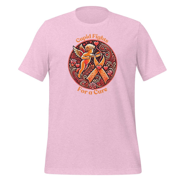 Leukemia Cupid Love Tee - JohnVsGBMHeather Prism LilacS