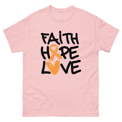 Leukemia Faith Love Tee - JohnVsGBMLight PinkS