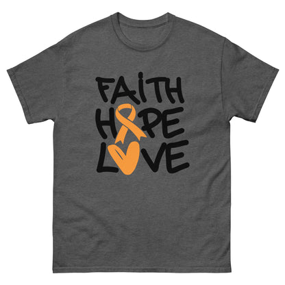 Leukemia Faith Love Tee - JohnVsGBMRoyalS