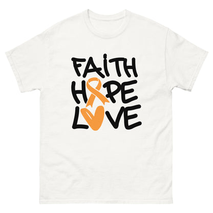 Leukemia Faith Love Tee - JohnVsGBMWhiteS