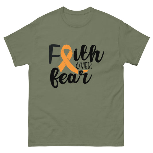 Leukemia Faith Tee - JohnVsGBMMilitary GreenS