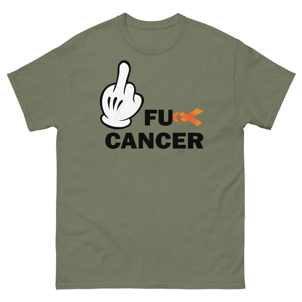 Leukemia FU Cancer Tee - JohnVsGBMMilitary GreenS