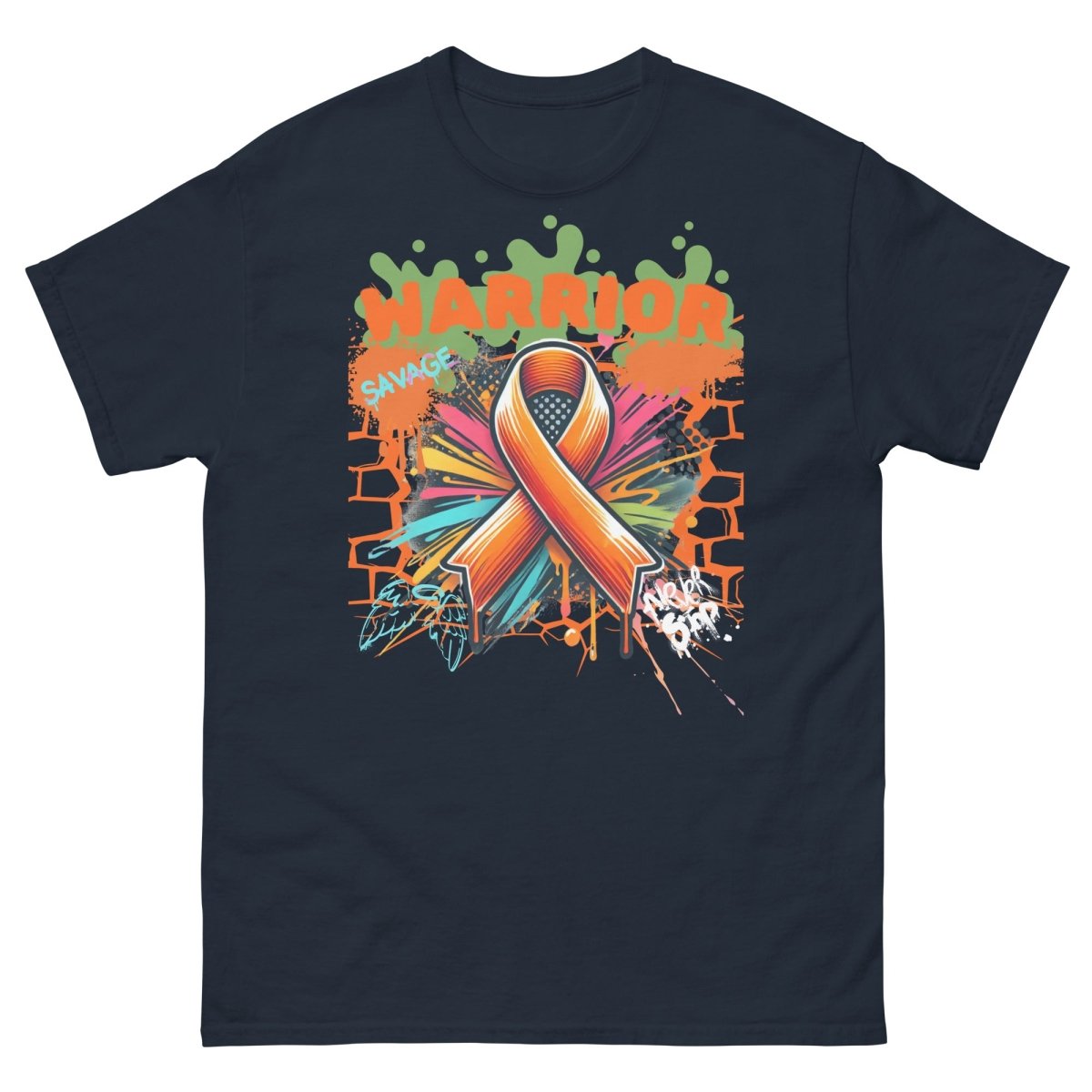 Leukemia Graffiti Ribbon Tee - JohnVsGBMNavyS