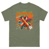 Leukemia Graffiti Ribbon Tee - JohnVsGBMMilitary GreenS