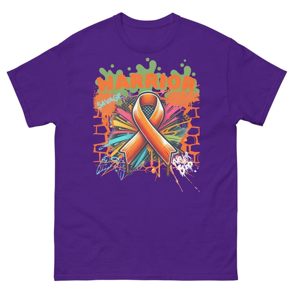 Leukemia Graffiti Ribbon Tee - JohnVsGBMPurpleS