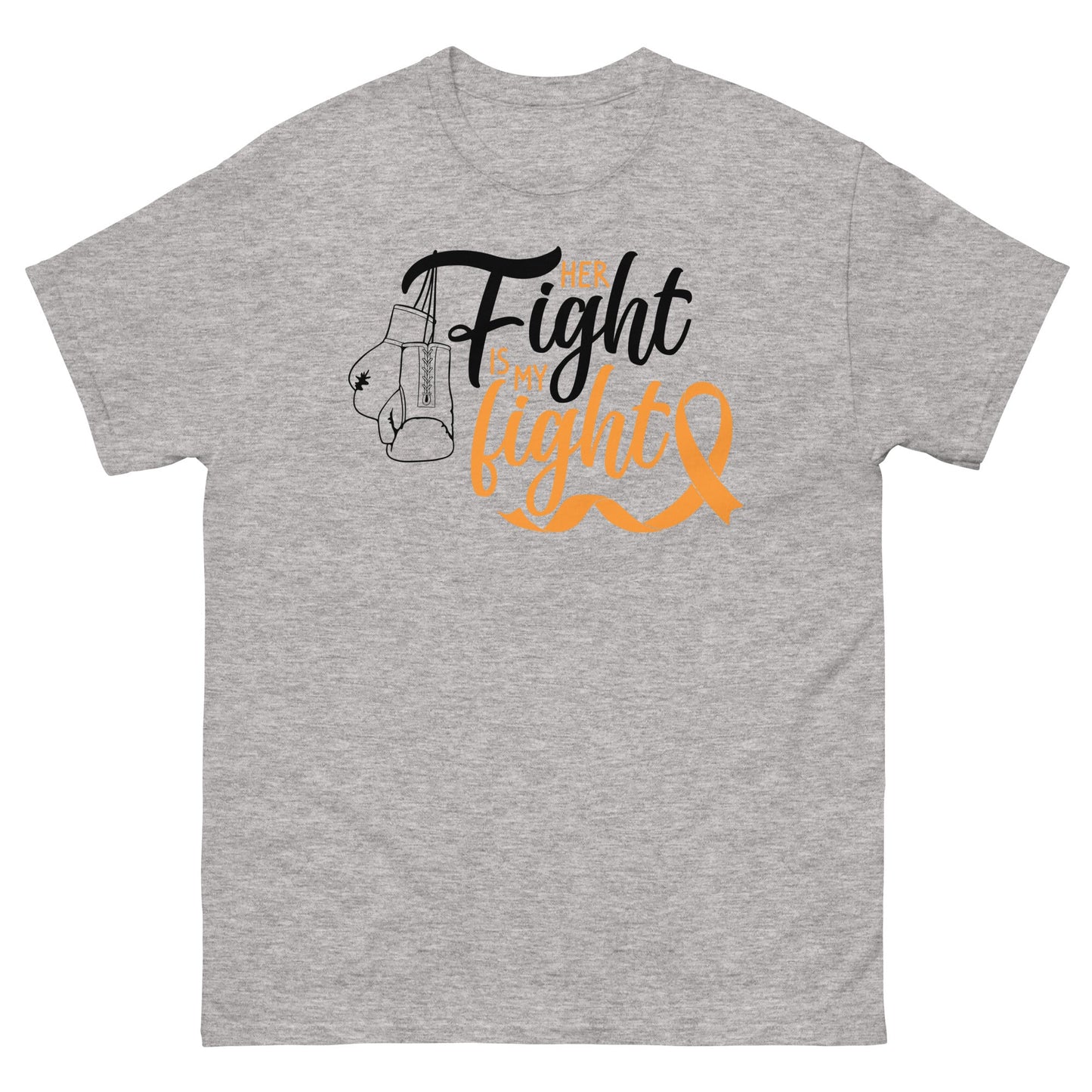 Leukemia Her Fight Tee - JohnVsGBMSport GreyS