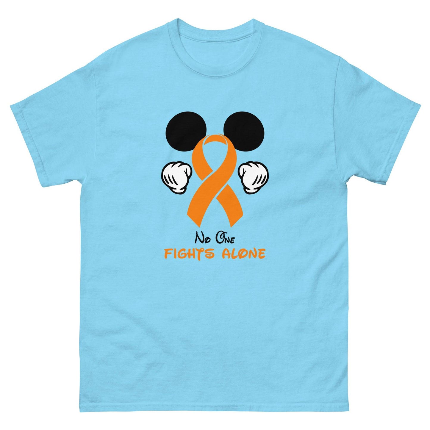 Leukemia Mickey Themed No One Fights Alone Tee - JohnVsGBMSkyS