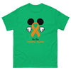 Leukemia Mickey Themed No One Fights Alone Tee - JohnVsGBMIrish GreenS