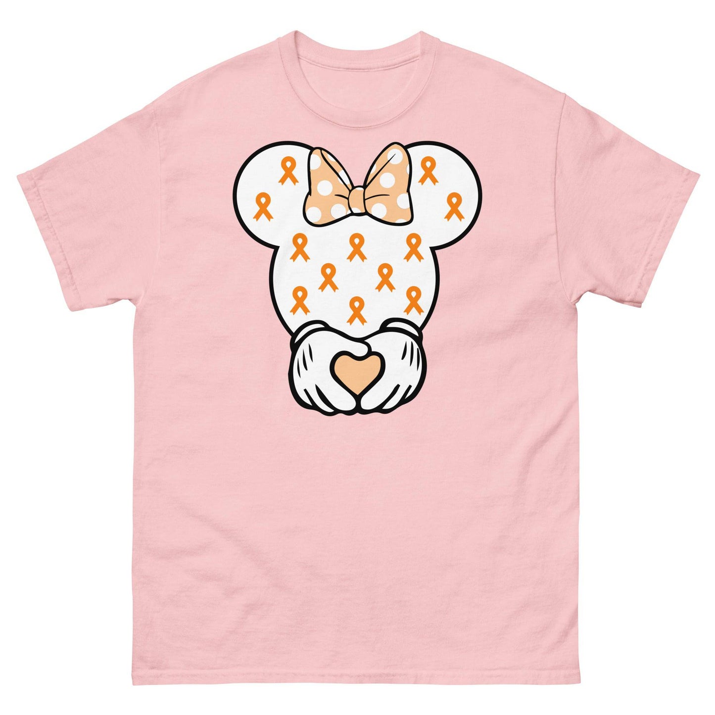 Leukemia Minnie Themed Head Tee - JohnVsGBMLight PinkS