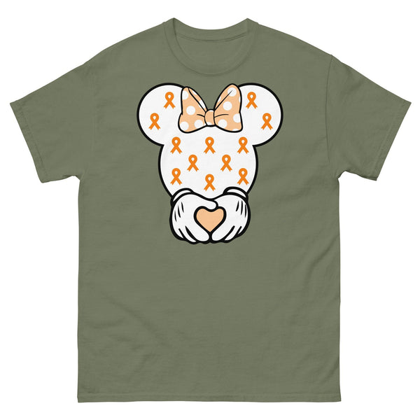 Leukemia Minnie Themed Head Tee - JohnVsGBMMilitary GreenS