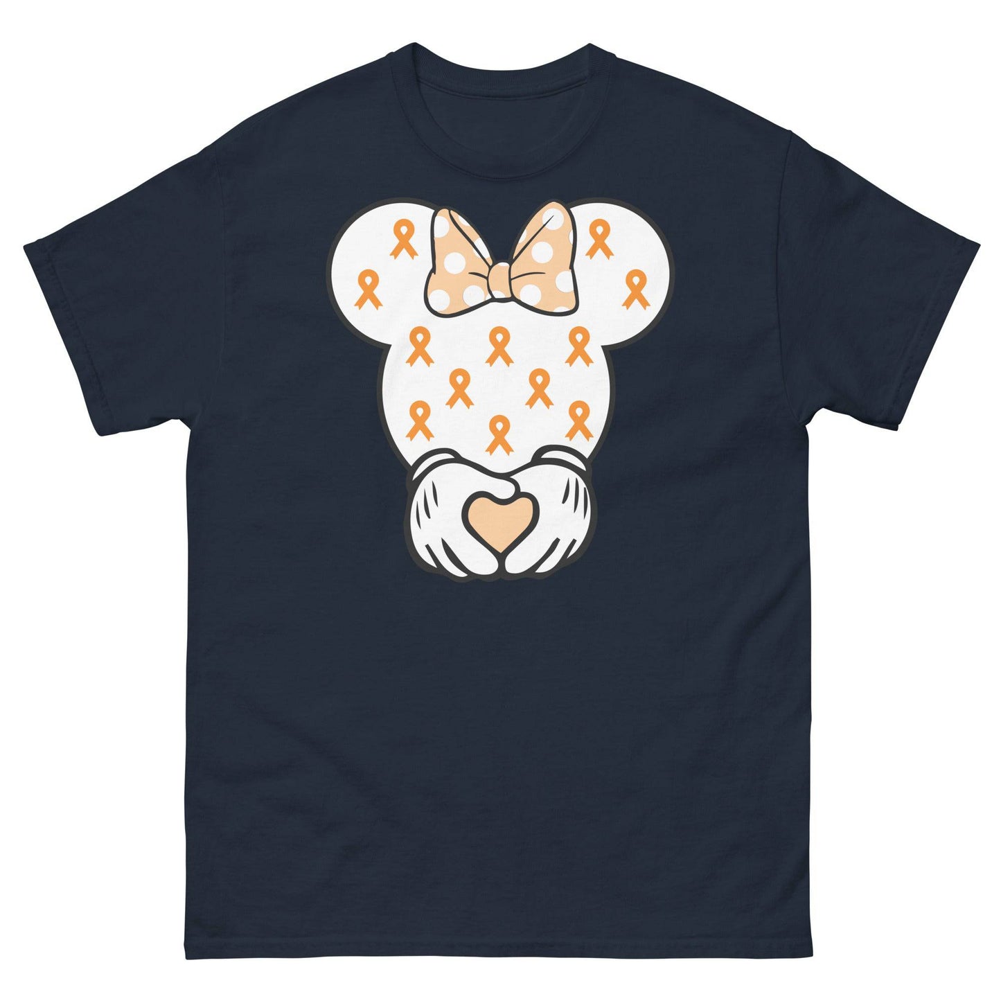 Leukemia Minnie Themed Head Tee - JohnVsGBMNavyS