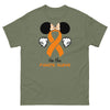 Leukemia Minnie Themed No One Fights Alone Tee - JohnVsGBMMilitary GreenS