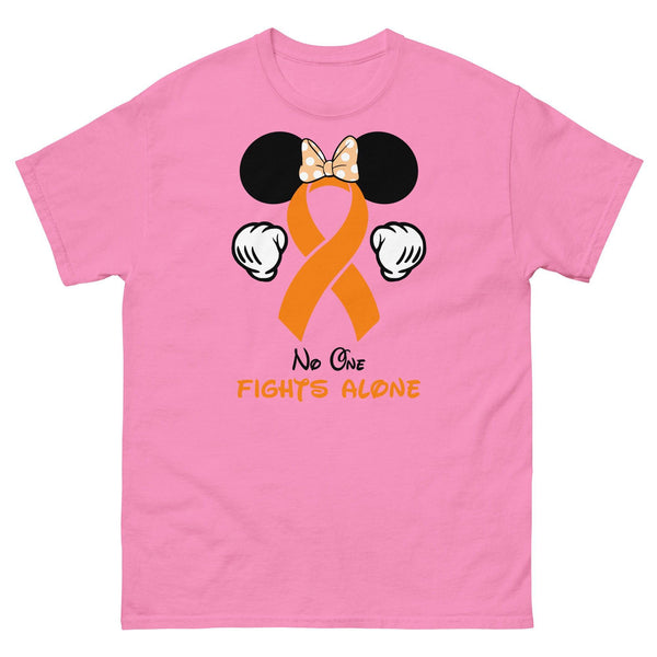 Leukemia Minnie Themed No One Fights Alone Tee - JohnVsGBMAzaleaS