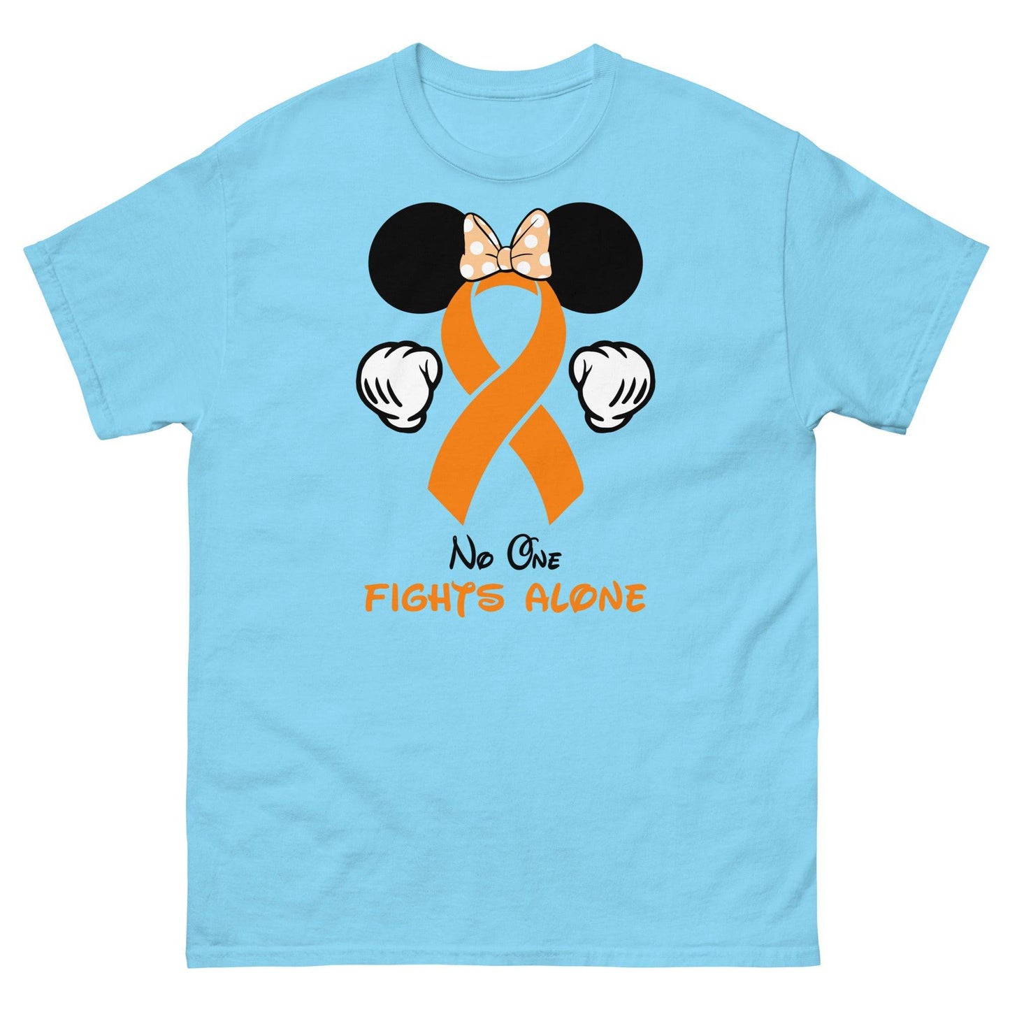 Leukemia Minnie Themed No One Fights Alone Tee - JohnVsGBMSkyS