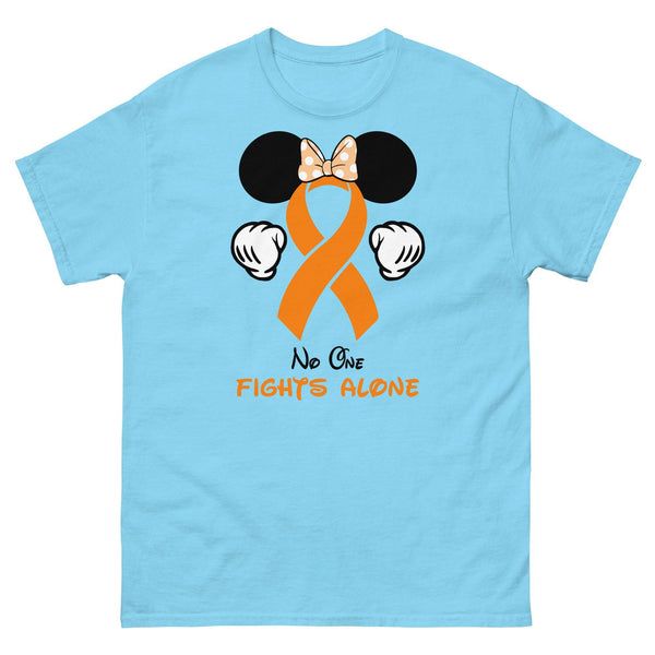 Leukemia Minnie Themed No One Fights Alone Tee - JohnVsGBMSkyS