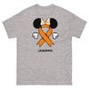 Leukemia Minnie Themed Tee - JohnVsGBMSport GreyS