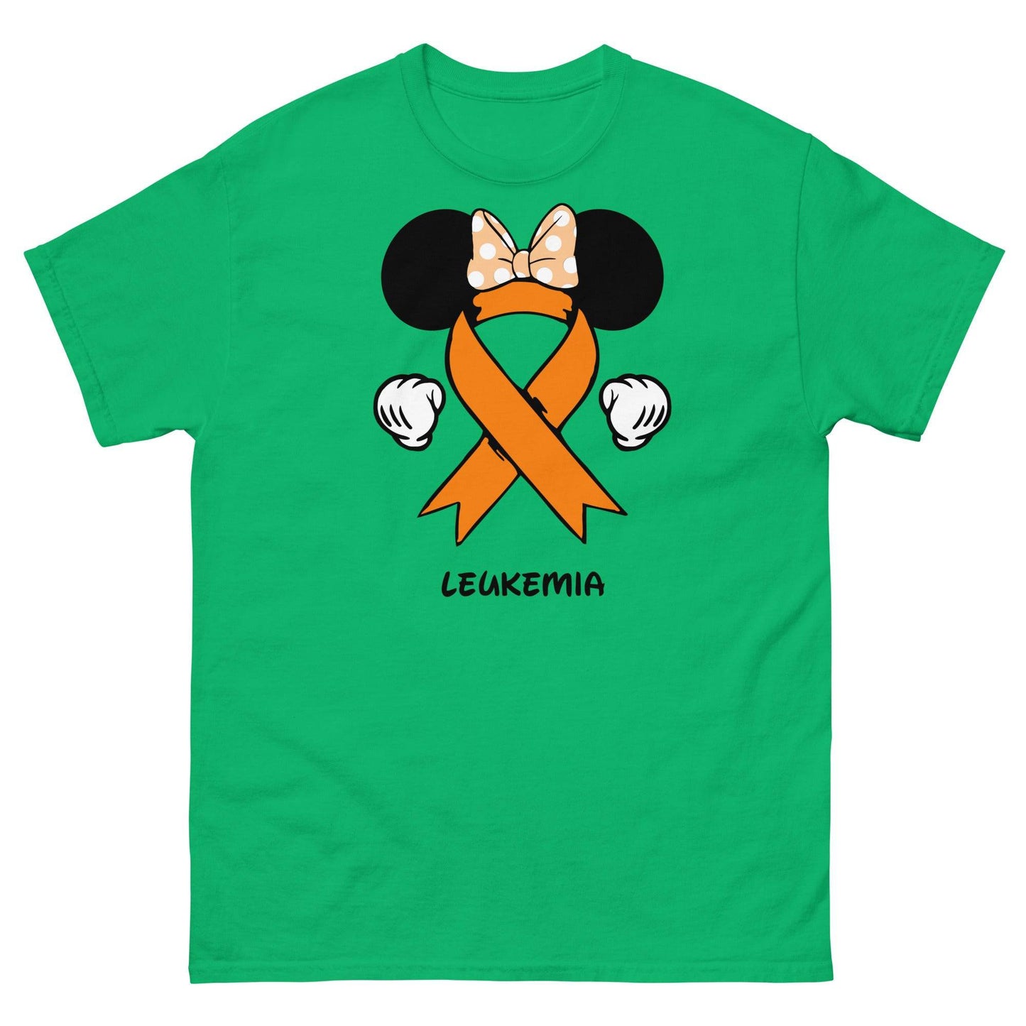 Leukemia Minnie Themed Tee - JohnVsGBMIrish GreenS