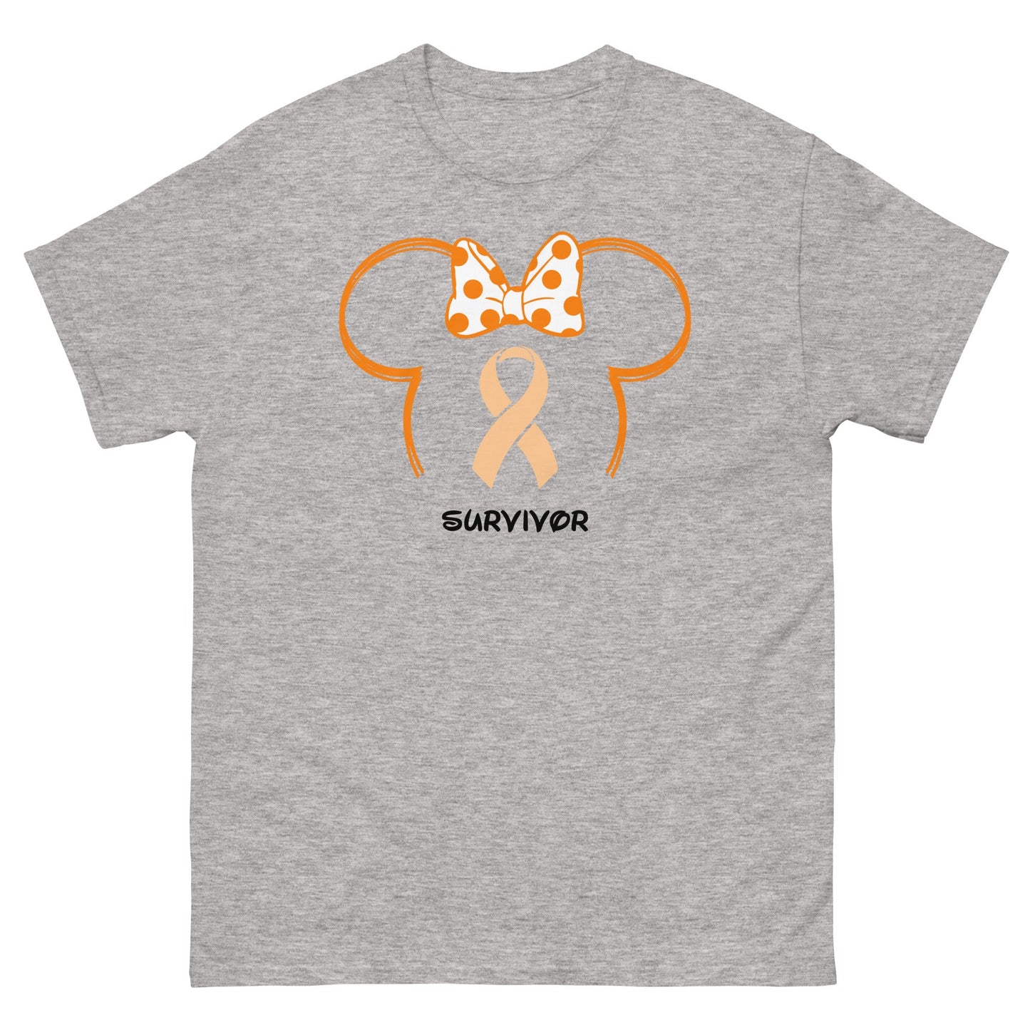 Leukemia Mouse Outline Tee - JohnVsGBMSport GreyS