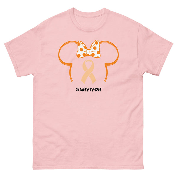 Leukemia Mouse Outline Tee - JohnVsGBMLight PinkS