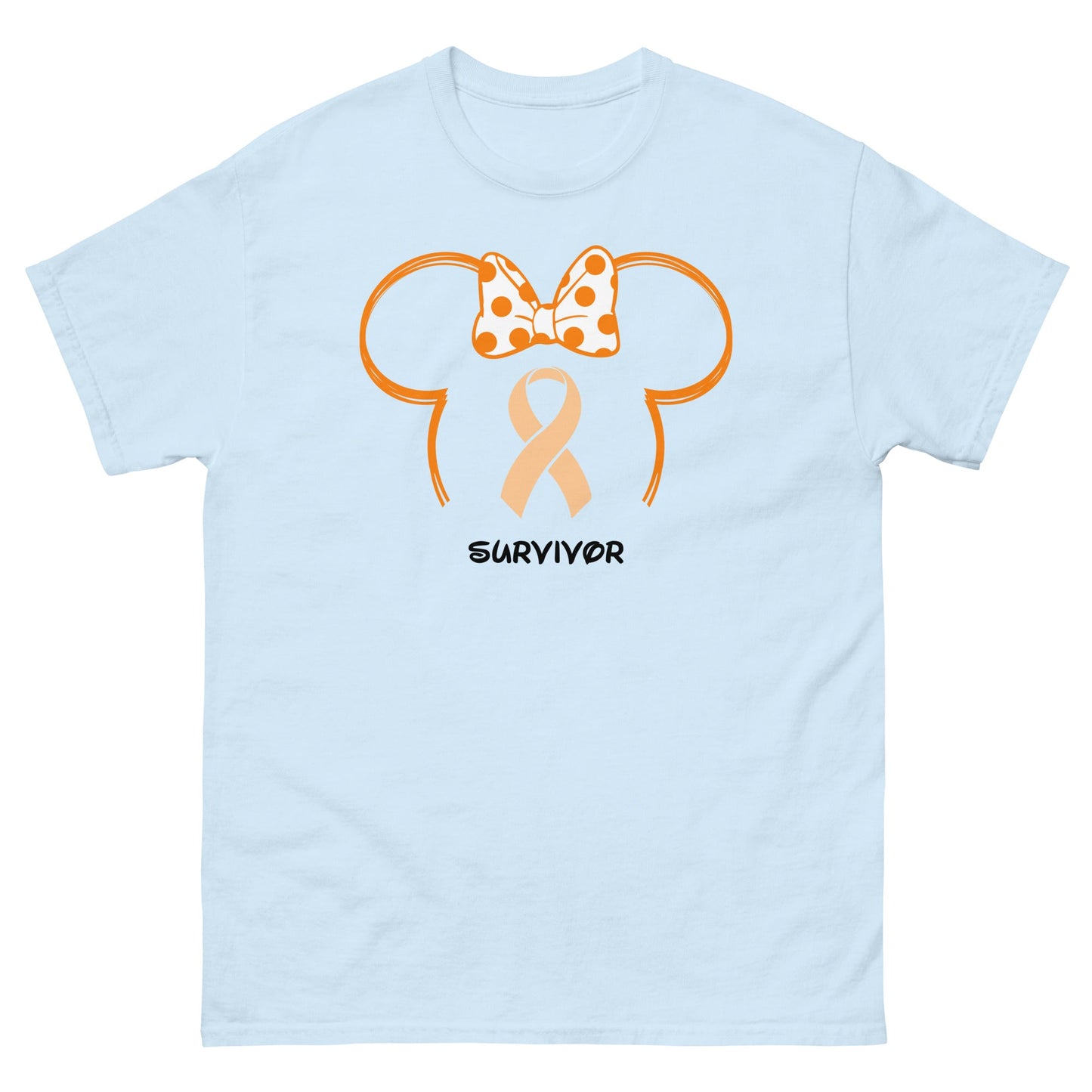 Leukemia Mouse Outline Tee - JohnVsGBMLight BlueS