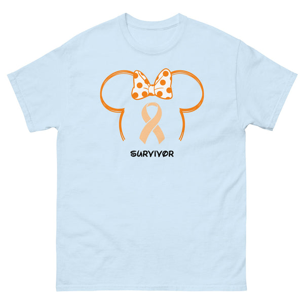 Leukemia Mouse Outline Tee - JohnVsGBMLight BlueS