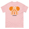 Leukemia Rainbow Bow Tee - JohnVsGBMLight PinkS