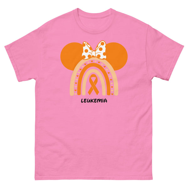 Leukemia Rainbow Bow Tee - JohnVsGBMAzaleaS