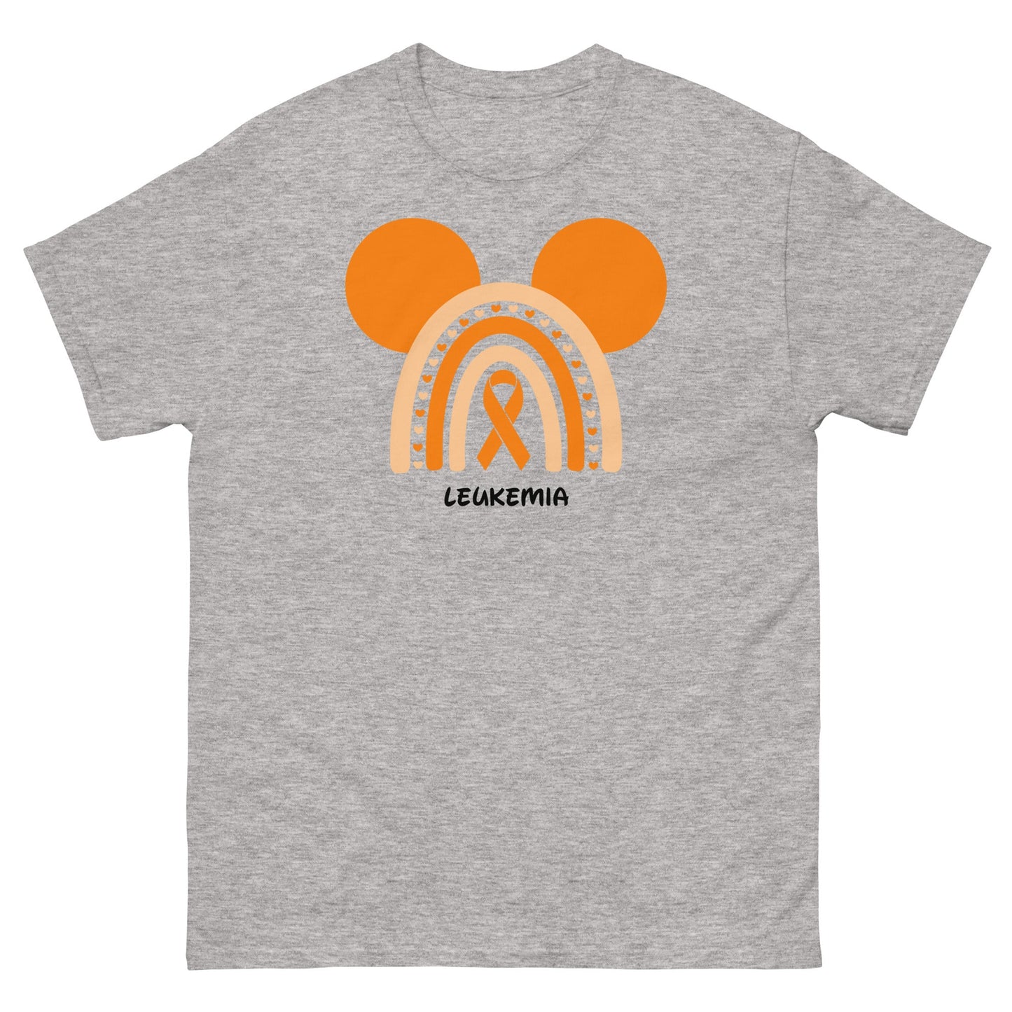 Leukemia Rainbow Mouse Tee - JohnVsGBMSport GreyS