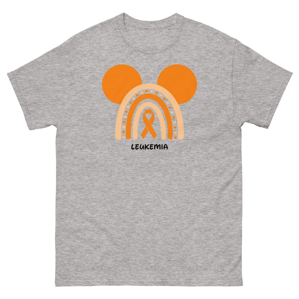 Leukemia Rainbow Mouse Tee - JohnVsGBMSport GreyS