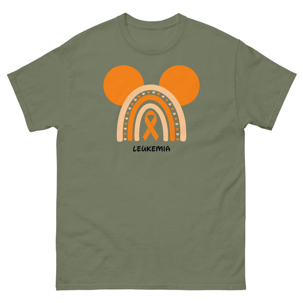 Leukemia Rainbow Mouse Tee - JohnVsGBMMilitary GreenS