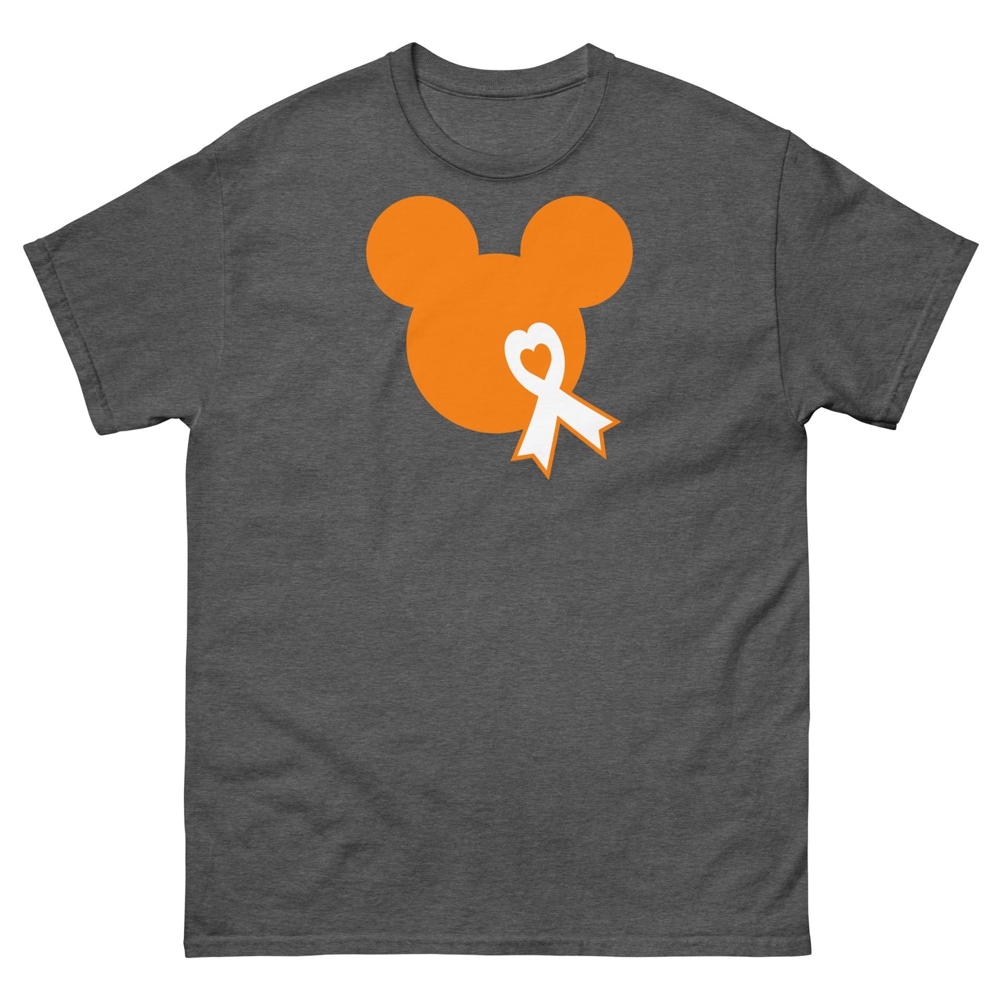 Leukemia Solid Orange Tee - JohnVsGBMDark HeatherS