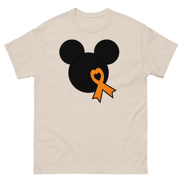 Leukemia Solid w/ bow Mouse Tee - JohnVsGBMNaturalS