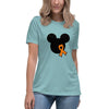 Leukemia Solid w/ bow Mouse Tee - JohnVsGBMHeather Blue LagoonS