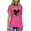 Leukemia Solid w/ bow Mouse Tee - JohnVsGBMBerryS