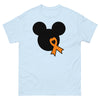 Leukemia Solid w/ bow Mouse Tee - JohnVsGBMLight BlueS