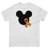 Leukemia Solid w/ bow Mouse Tee - JohnVsGBMAshS