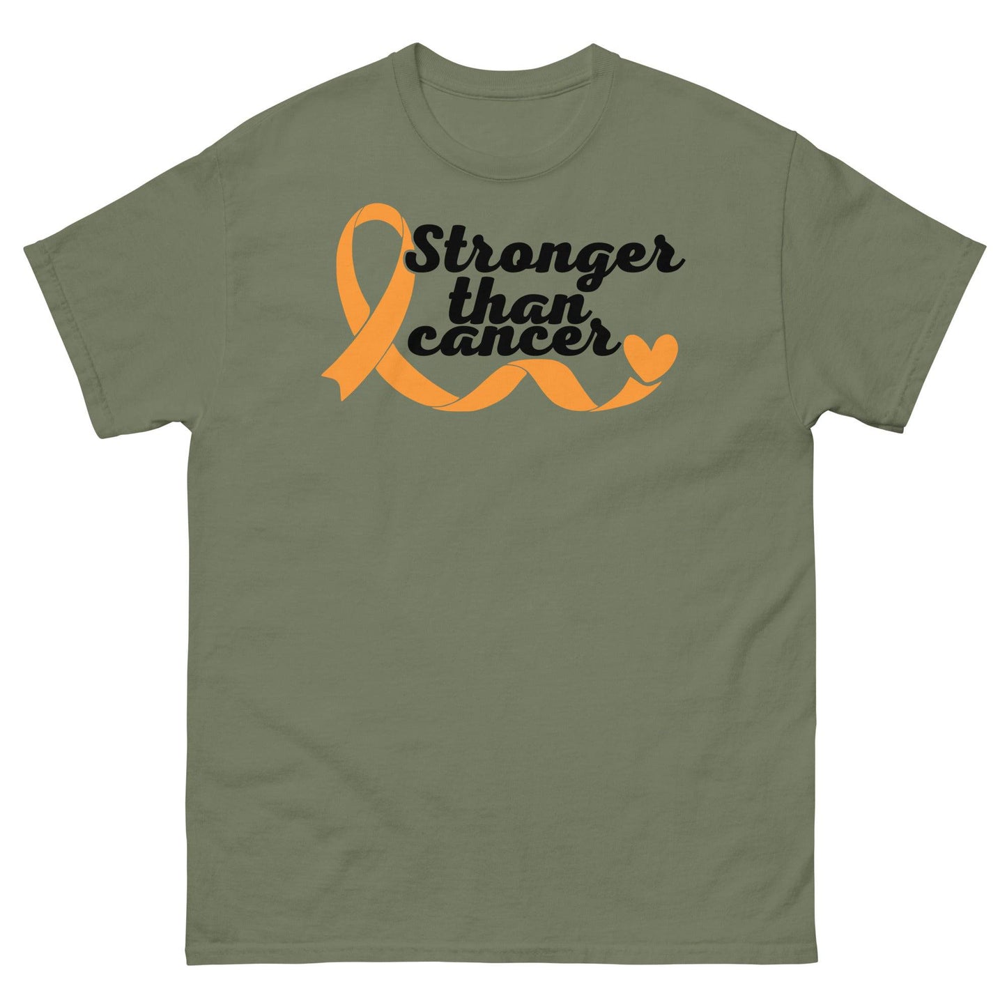 Leukemia Stronger Than Cancer Tee - JohnVsGBMMilitary GreenS