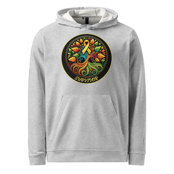 Leukemia Tree of Life Adidas Hoodie - JohnVsGBMGrey HeatherS