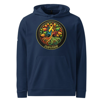 Leukemia Tree of Life Adidas Hoodie - JohnVsGBMCollegiate NavyS