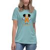 Leukemia Women's Mouse Fights Tee - JohnVsGBMHeather Blue LagoonS