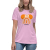 Leukemia Women's Rainbow Bow Tee - JohnVsGBMHeather Prism LilacS