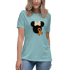 Leukemia Women's Solid Mouse Tee - JohnVsGBMHeather Blue LagoonS