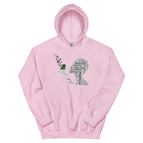 Liver Cancer Butterfly Hoodie - JohnVsGBMLight PinkS