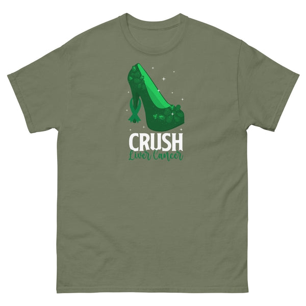 Liver Cancer Crush Tee - JohnVsGBMMilitary GreenS