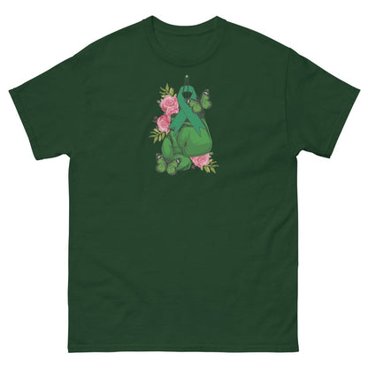 Liver Cancer Gloves Tee - JohnVsGBMForest GreenS