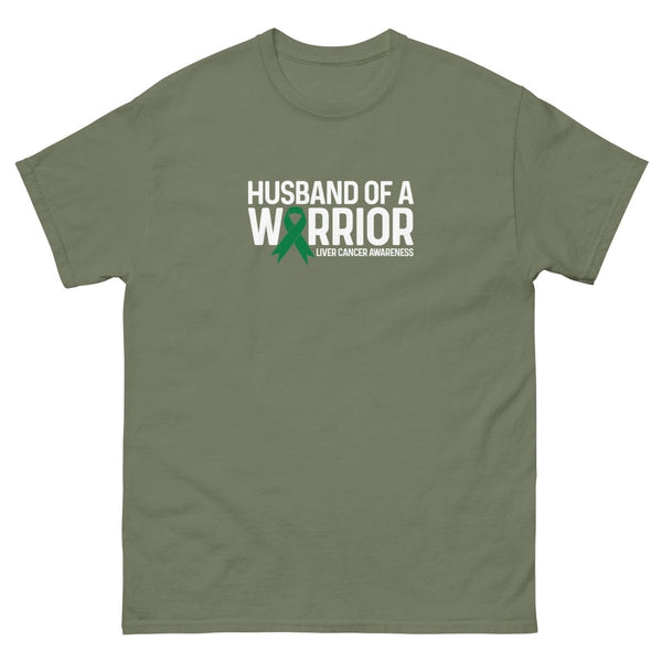 Liver Cancer Husband Tee - JohnVsGBMMilitary GreenS