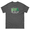 Liver Cancer Peace Love Tee - JohnVsGBMDark HeatherS